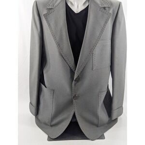 Vitg Ratner Clothing Polyester 70s Mens Blazer Sports Suit Jacket 43R SLIM